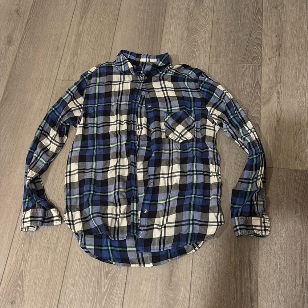 American Eagle Boyfriend Fit Plaid Shirt